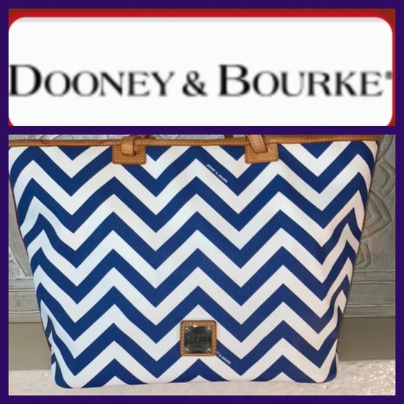 Dooney & Bourke Chevron Tote - Picture 1 of 11